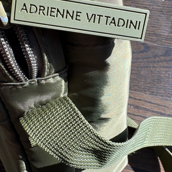 Adrienne Vittadini Olive Green Nylon Mini Crossbody Bag - Picture 3 of 5